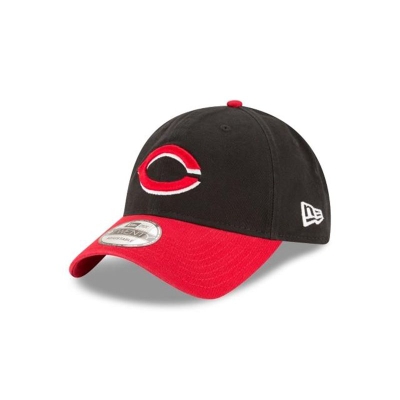 Black Cincinnati Reds Hat - New Era MLB Core Classic Alt 9TWENTY Adjustable Caps USA3617802